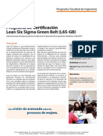 Programa de Certificación Lean Six Sigma Green Belt (L6S-GB)