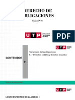 Derecho de Obligaciones: Semana 06