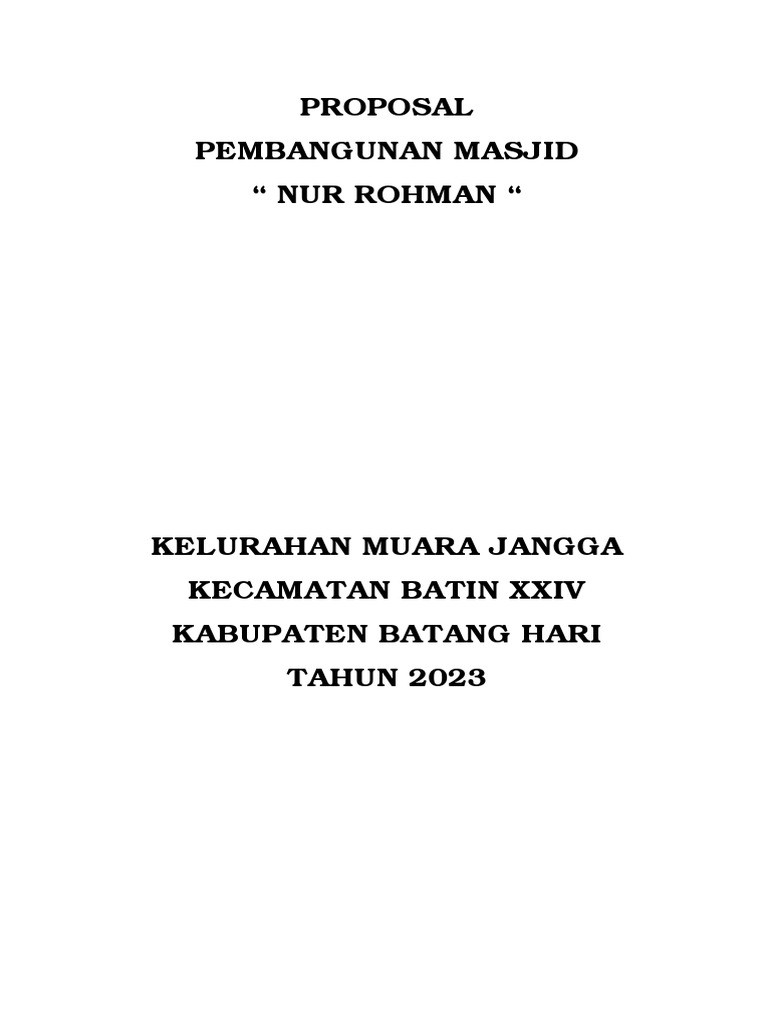 Muara Jangga Masjid | PDF