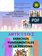 Tema: Derechos Fundamentales de La Persona - Derechos Sociales Y Economicos