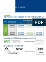 Rentree - Scolaire - 2022 - Informations - Generales - 2ecycle