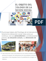 Objetivos y funciones del psicólogo de intervención social