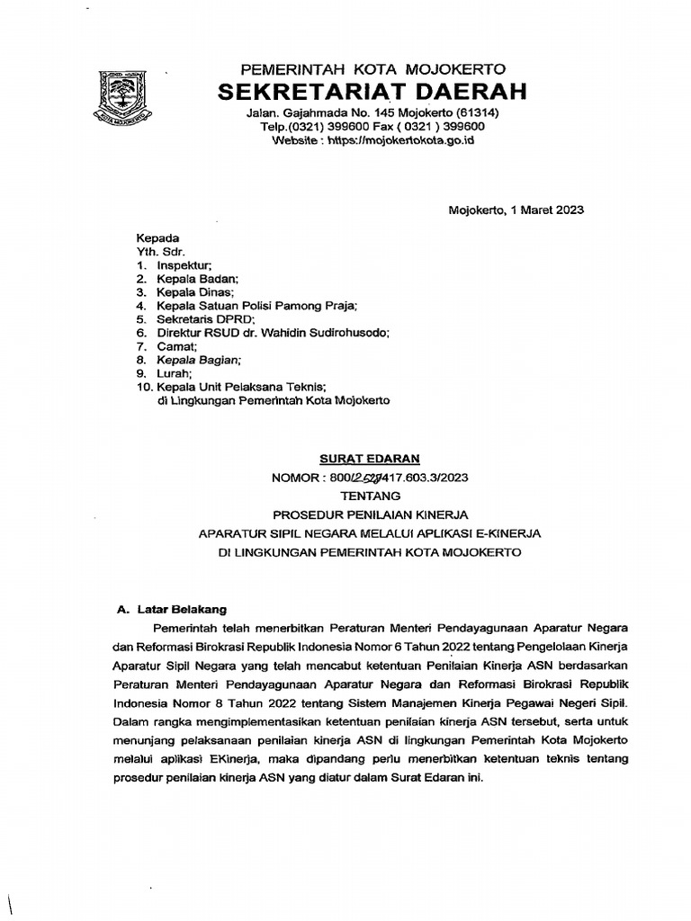 Prosedur penilaian ekinerja pdf