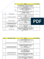 Consolidated List of Illegal Agents Operating in States