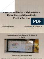Possíveis Melhorias - Visita Técnica Usina Santa Adélia Unidade Pereira Barreto