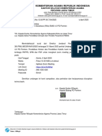 Undangan Sosialisasi EMIS 4.0 PD Pontren