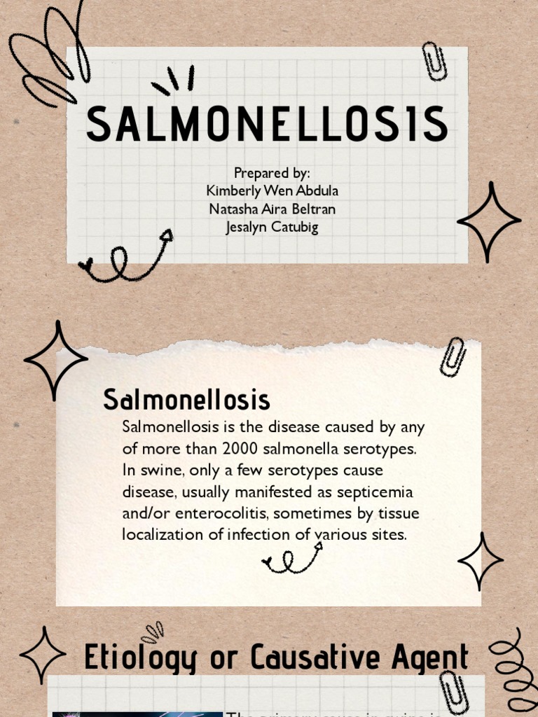 An Overview of Salmonellosis in Swine Etiology, Transmission, Clinical