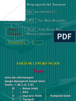 Genetik Tanaman OPT Tan. Hma, Peny, GLM Tanah Fisik, Kimia, Biol Macam, Mekanisme. Tempat