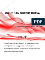 Input dan output di Java