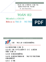 Toán 1E2: Mã môn học: C01130