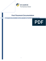 DOCUMENT Post Placement Documentation