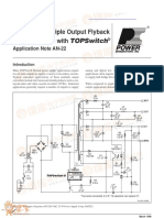 Topswitch: Designing Multiple Output Flyback Power Supplies With