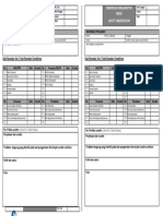 Safety Observation Card Safety Observation