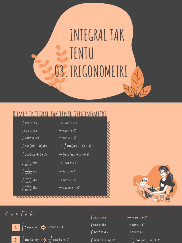 Trigonometric Integral Formulas | PDF | Trigonometric Functions ...