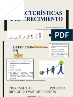 Características Del Crecimiento: Ruiz Cruz Renato Paolo Facultad de Medicina Humana - Upao 2023 - I