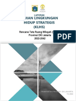 Kajian Lingkungan Hidup Strategis (KLHS) : Rencana Tata Ruang Wilayah (RTRW) Provinsi DKI Jakarta 2022-2042