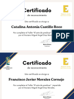 Certificado: Catalina Antonia Castillo Roco