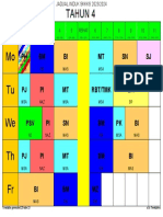 Jadual Kelas (Tahun 4)