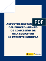 Hoja Informativa Concesion Patente Europea