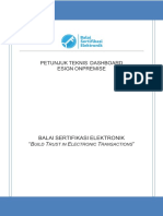 Juknis Dashboard Esign On Premise