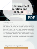 Law Enforcement Operation and Planning
