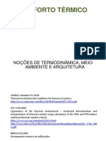 Conforto Térmico: Noções de Termodinâmica, Meio Ambiente E Arquitetura