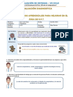 Evaluación Diagnostica Vii Ciclo 5°año...