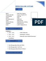 Curriculum Vitae: Data Pribadi