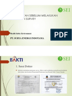 Persyaratan Sebelum Melakukan Pekerjaan Survey: Pt. Surya Energi Indotama