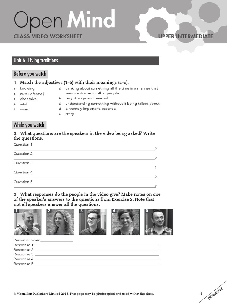 Class Video Worksheet PDF Linguistics Language Families