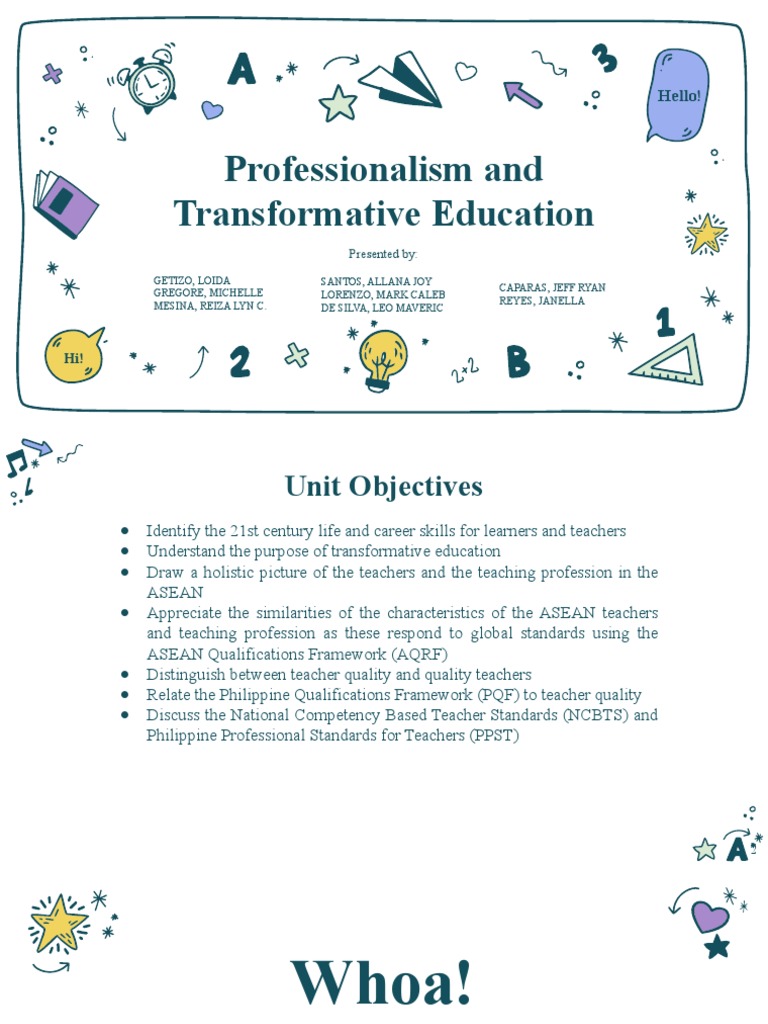 Professionalism in Transformative Education | PDF | Educational ...