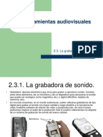 GRABACIÓN - Herramientas Audiovisuales