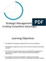 Strategic Management:: Creating Competitive Advantages
