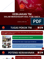 PAPARAN PANGLIMA TNI 6 April 2023 Rakor Kesiapan Menghadapi Idul Fitri