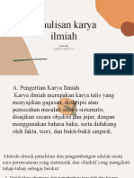 Penulisan Karya Ilmiah: Zulkifli (105311103222)