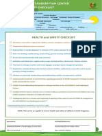 CDC / SNP / Pelc / Tahderiyyah Center Health and Safety Checklist