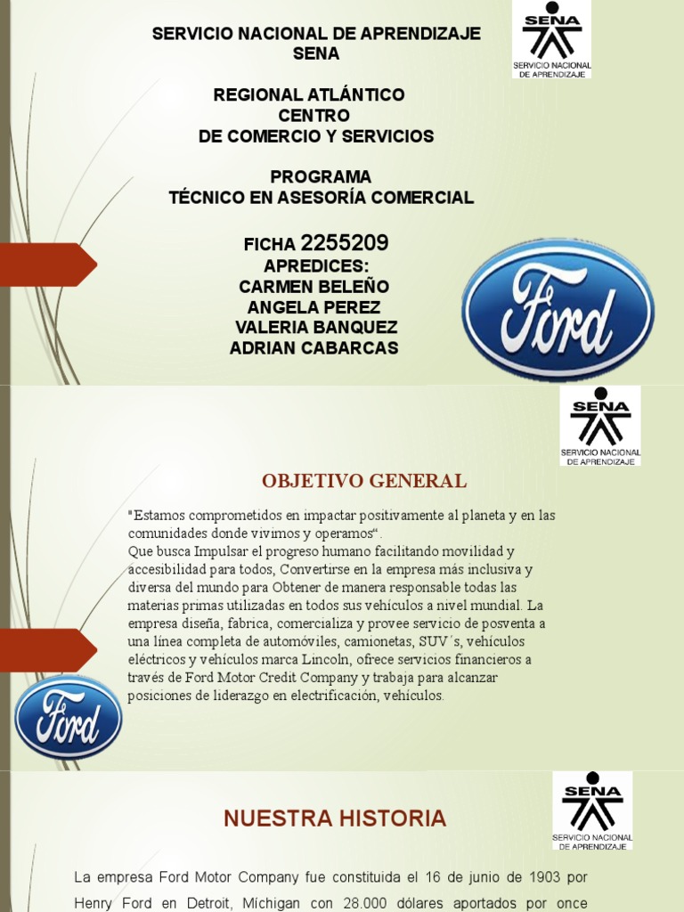 Historia y Objetivos de Ford Motor Company | PDF | Compania de motores ford  | Internet, image size:768x1024