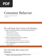 Consumer Behavior - Part 1