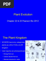 Plant Evolution: Chapter 22 & 23 Pearson Bio 2012