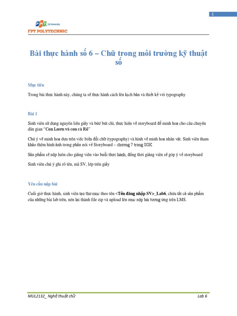 MUL2132 - Lab 6 | PDF