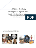 CSC583 - Artificial Intelligence Algorithms: Topic 6 - Hybrid Intelligence Systems