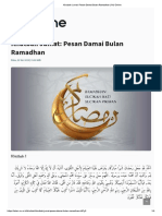 Khutbah Jumat - Pesan Damai Bulan Ramadhan - NU Online