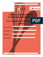Strategic Information and Evaluation Management Unit: Sie Data Management Training Portfolio of Evidence