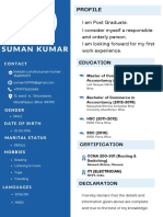 White Simple Student CV Resume