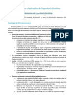 Fundamentos e Aplicações de Engenharia Genética