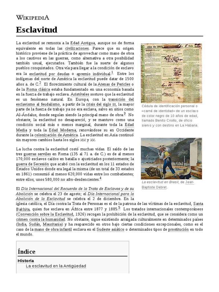 Esclavitud | PDF | Esclavitud | Historia de la esclavitud