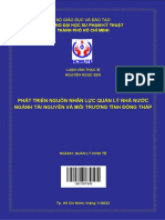 Phát Triển Nguồn Nhân Lực Quản Lý Nhà Nước Ngành Tài Nguyên Và Môi Trường Tỉnh Đồng Tháp