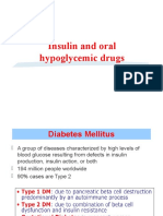Insulin and Oral Hypoglycemic Drugs