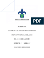 Decisionismo Juridico - Ensayo - Luis Alberto Hernandez Pedro