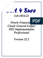 Cert 4 Sure: 1z0-1054-22 Oracle Financials Cloud: General Ledger 2022 Implementation Professional